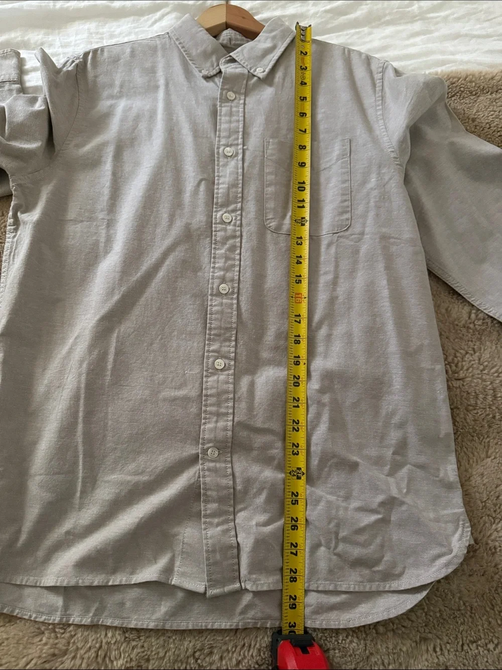 Banana Republic Men's Light Brown Button-Down Shirt